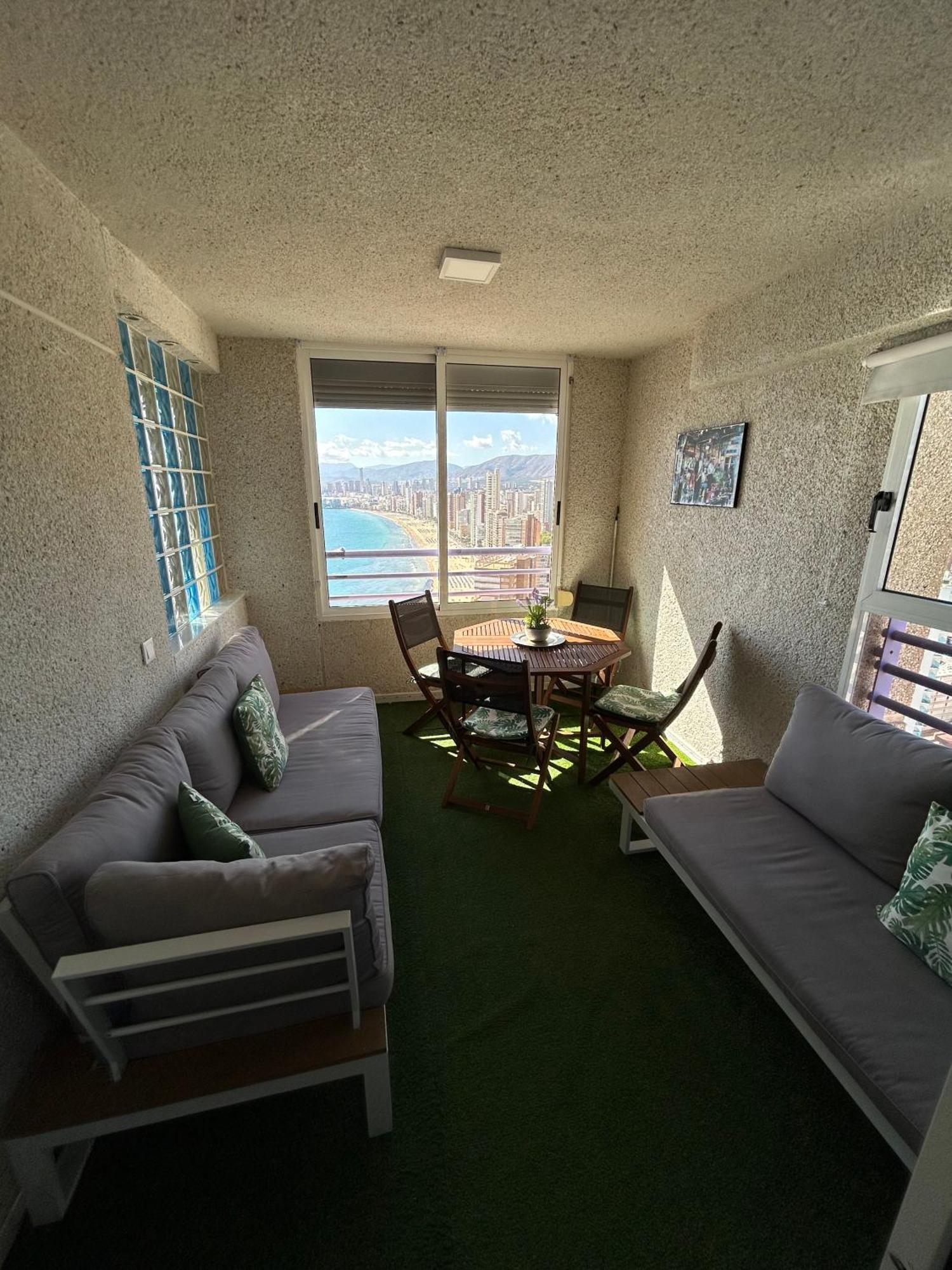 Apartamento Con Preciosas Vistas Y Piscina 貝尼多姆 外观 照片