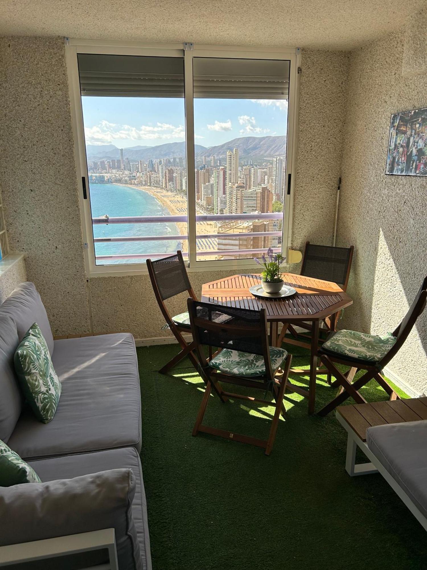 Apartamento Con Preciosas Vistas Y Piscina 貝尼多姆 外观 照片