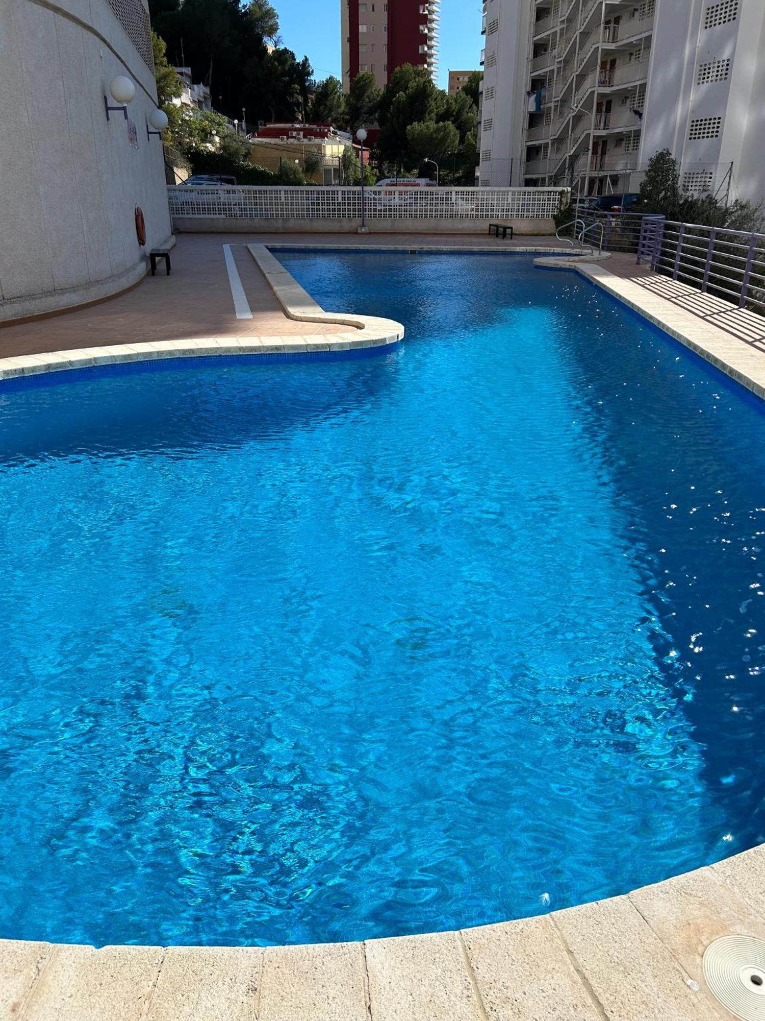 Apartamento Con Preciosas Vistas Y Piscina 貝尼多姆 外观 照片